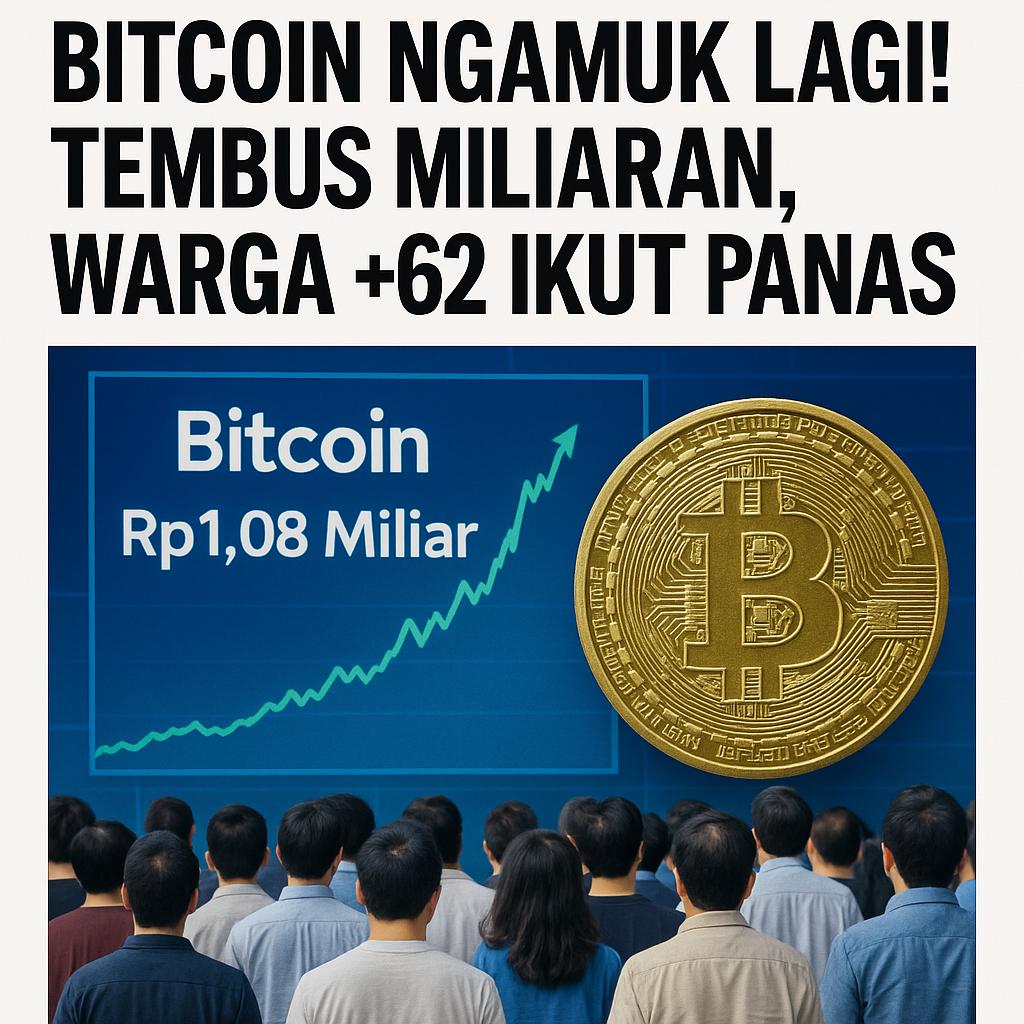 Bitcoin Ngamuk Lagi Tembus Miliaran Warga +62 Ikut Panas