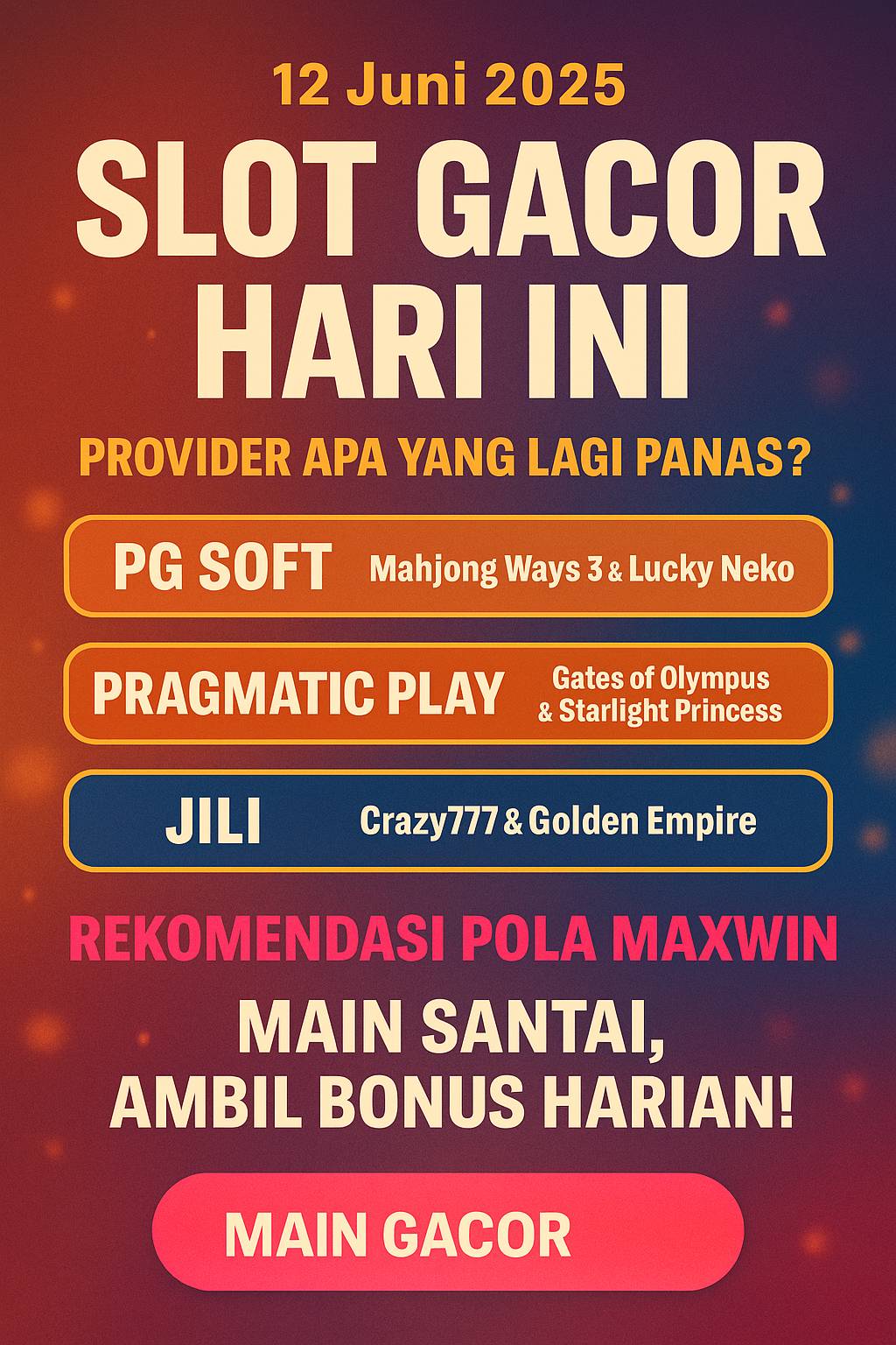 Slot Gacor Hari Ini: Provider Apa yang Lagi Panas?